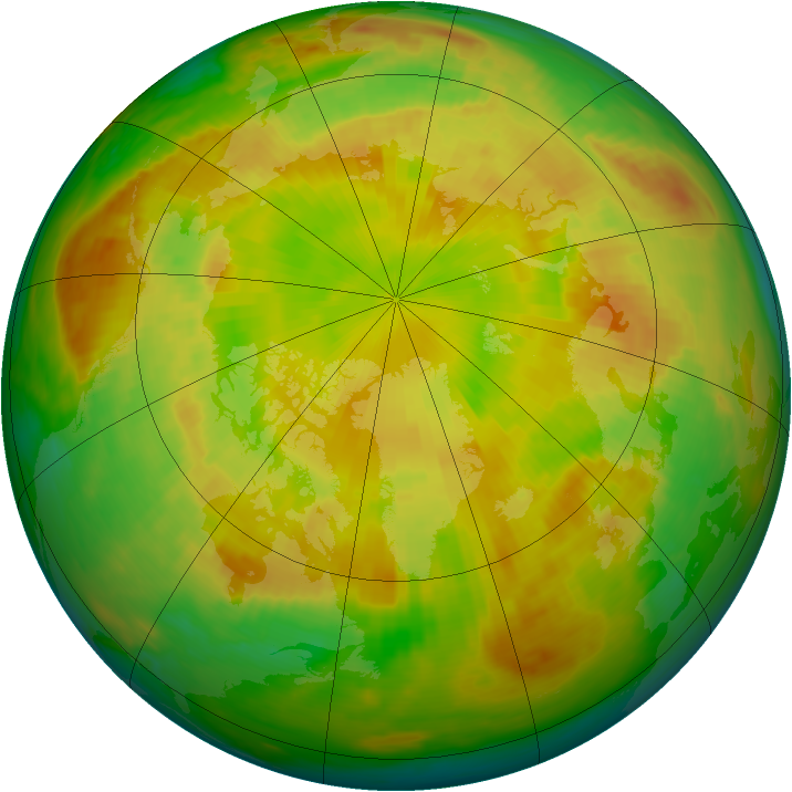 Arctic ozone map for 18 May 1986